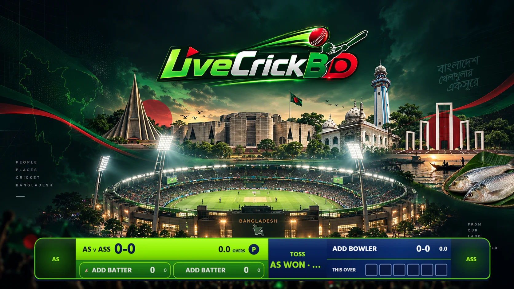 Theme 4.0 LiveCrickBD scoreboard preview